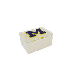 M college box in double letter and colors.