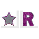 Personalized Initial & Shape Bookend Set