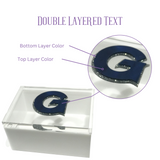 diagram of our box with double layered text, showing color placement for easy ordering.