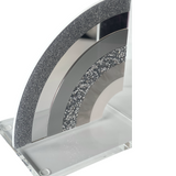 rainbow bookend set close up pic showing the detail of the colors and arcs.