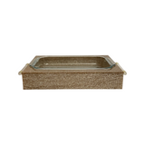 acrylic pyrex in sand sparkle