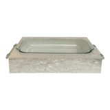 unique acrylic pyrex with handles, white marble collection, Pyrex passion, perfect pyrex & table decor, pyrex niche