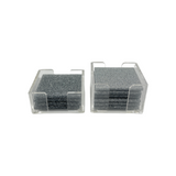 Glam Coaster Set | Silver Sparkle