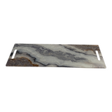 long charcuterie cheeseboard in grey bronze