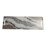 12x36 long charcuterie cheeseboard in grey bronze