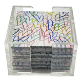 SCRIBBLED HEARTS COASTERS