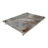 RAISED SERVING PLATTER | GREY GOLD MARBLE - A Gifted Story