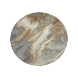 lazy susan with grey, brown and white tones.