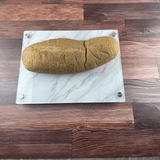 Raised serving platter for bread, cake or your favorite.- A Gifted Story