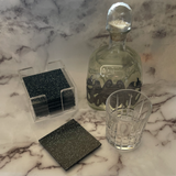 Glam Coaster Set | Black Sparkle