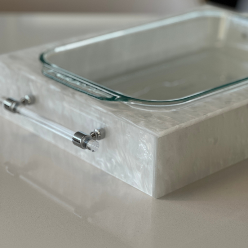Pyrex with Acrylic Holder | Marble Collection – A Gifted Story