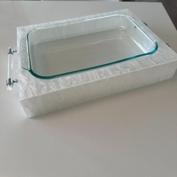 Pyrex with Acrylic Holder | Marble Collection