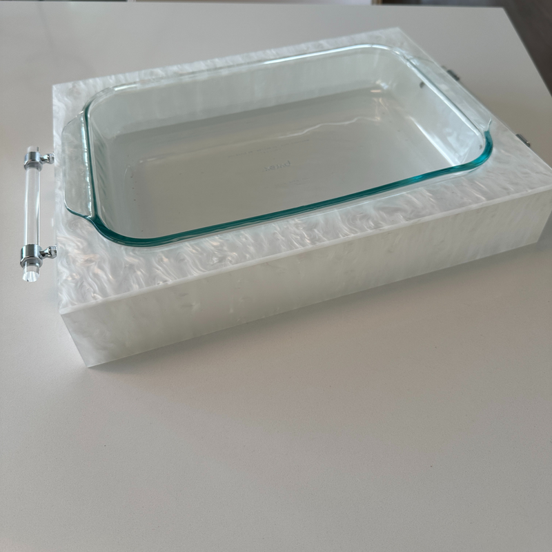 Pyrex with Acrylic Holder | Marble Collection – A Gifted Story