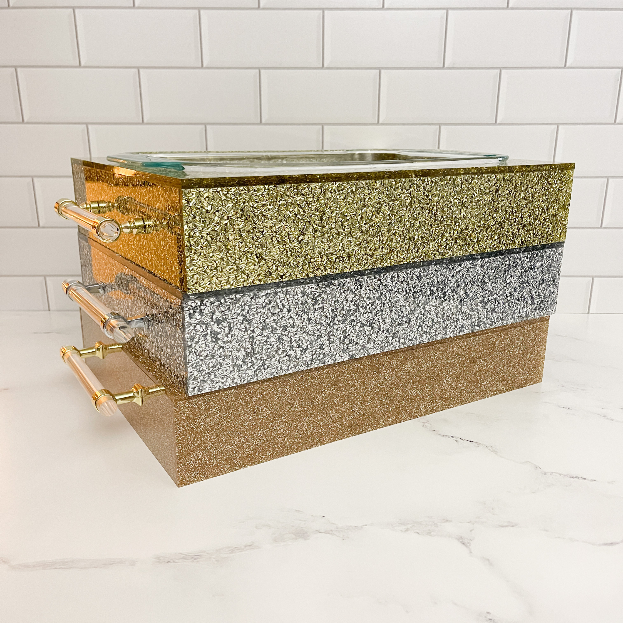 Pyrex with Acrylic Holder | Glam Collection – A Gifted Story