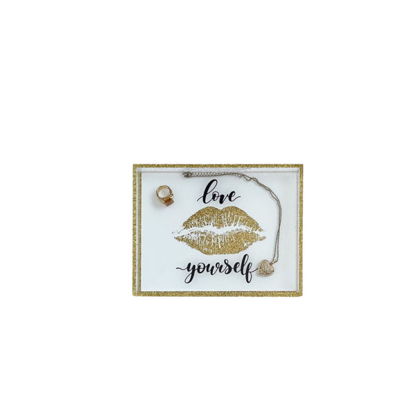 love yourself tray can be customized in other sizes and colors  - A Gifted Story
