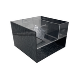 all in one deluxe caddy on a lazy susan in black marble